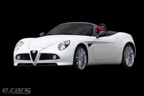 Alfa Romeo 8C Spider anteriore 3/4