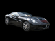 Ferrari California nera visione tre quarti